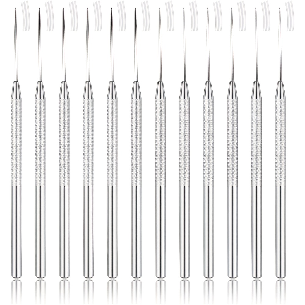 TEMU 12pcs Pottery Needle Tools, Clay Needle Tools, Stainless Steel Ceramic Detail Tools, Materials For Ceramics, Sculpture, Craft And Detail Carving
