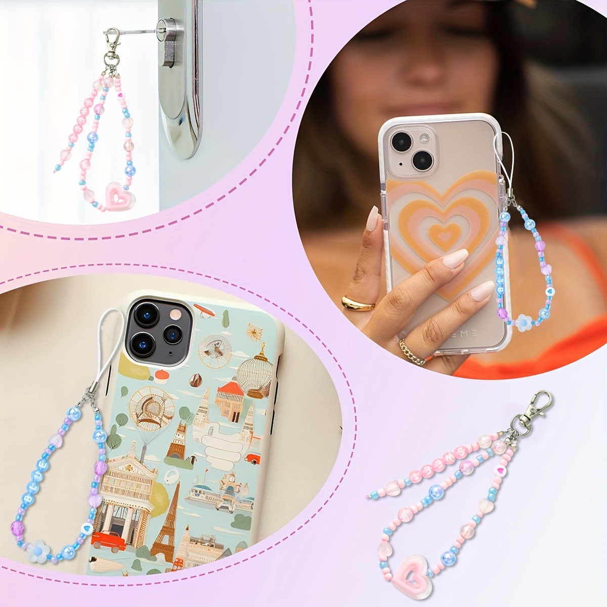 complete diy phone strap making kit star charms Temu Kuwait
