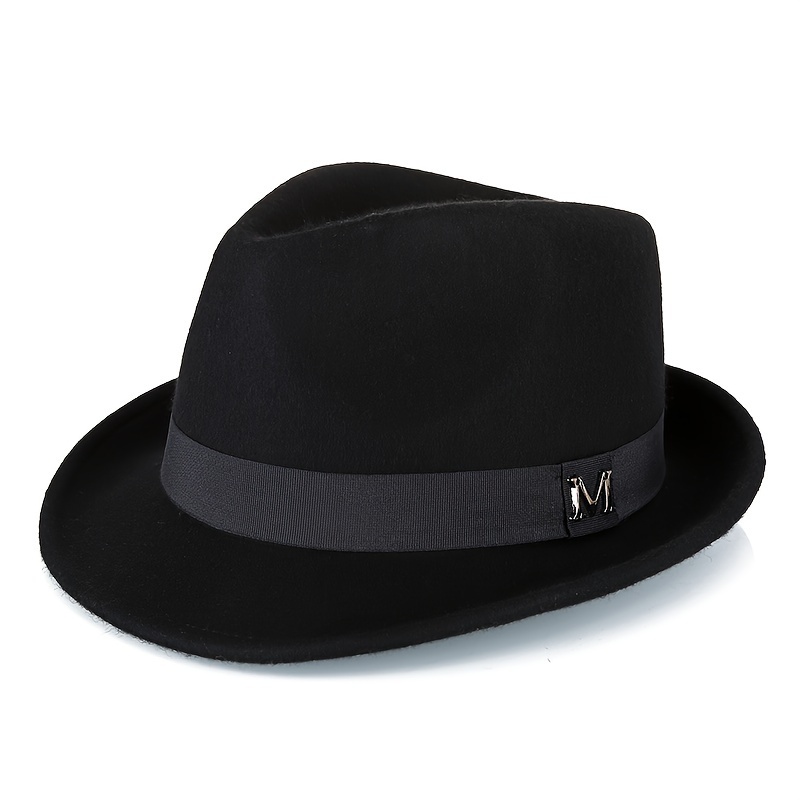 TEMU Men's Pure Dress Hats For Autumn And Winter, Outdoor British Jazz Hats, Women's Dress Hats