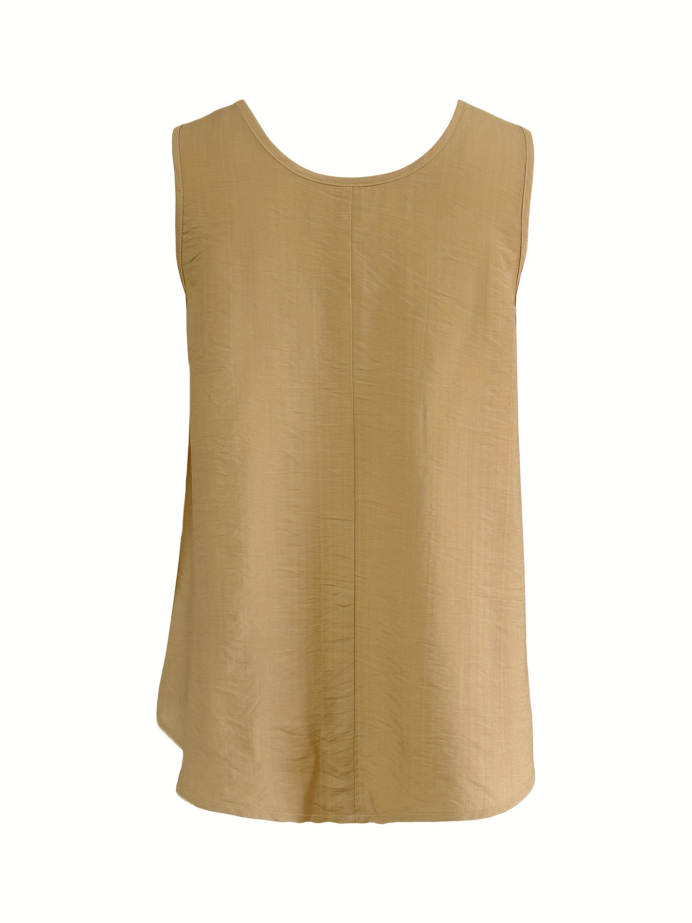 womens casual tank top khaki 2