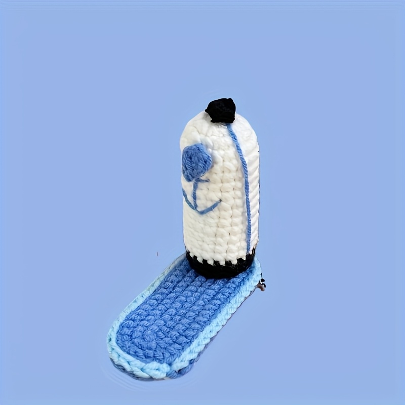 Image of Diy Crochet Employee Hat Hair Clip Hook Cute Hairpin Finished Gift