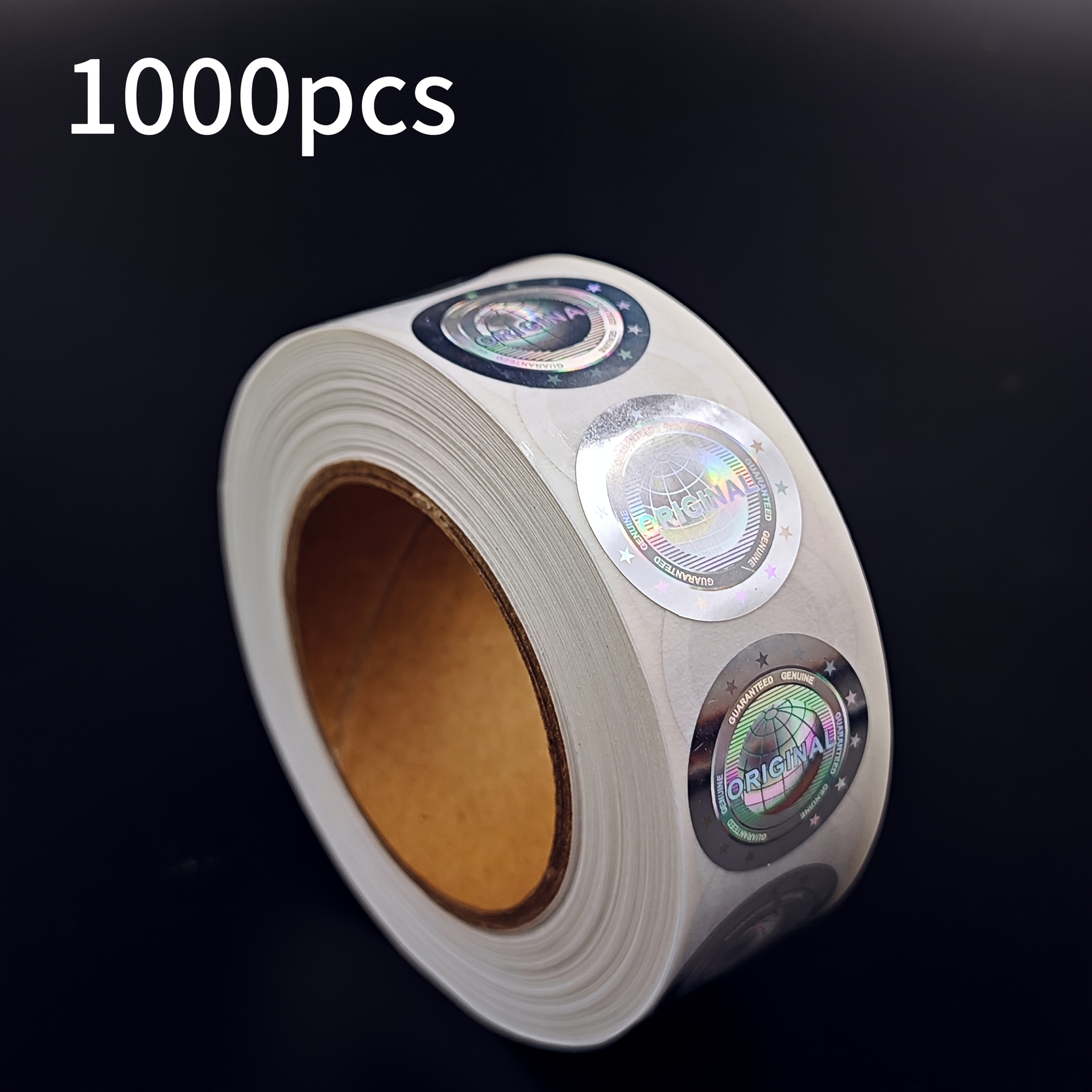 TEMU 500pcs/1000pcs 2cm X 2cm Universal Pattern Laser Holographic Anti-counterfeiting Stickers, Tamper- Sealing Labels For Electronic Products