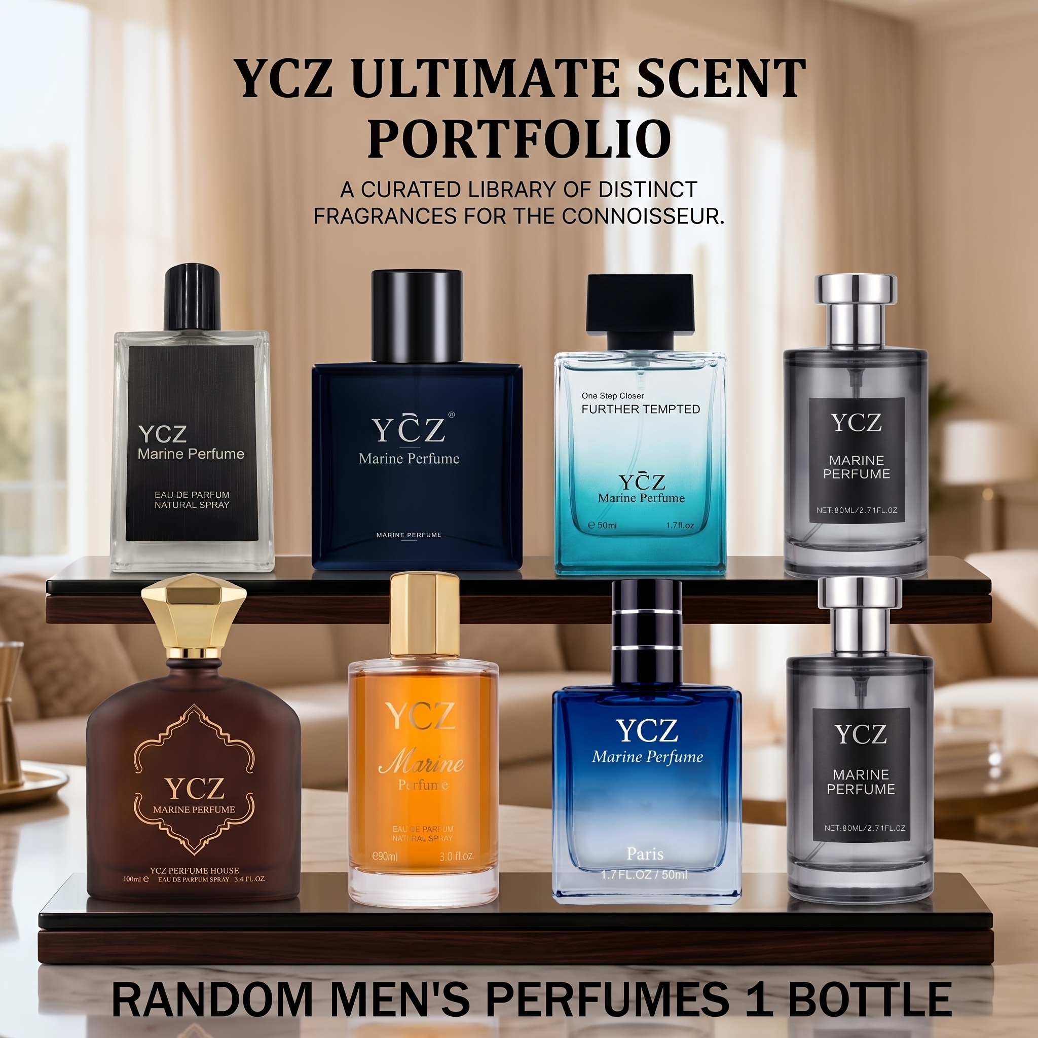 TEMU Send 1 Bottle Of Men's Pheromone Strong Perfume Spray, Long-lasting Marine Cologne, Refreshing And Soft Male Fragrance, Light Fragrance Suitable