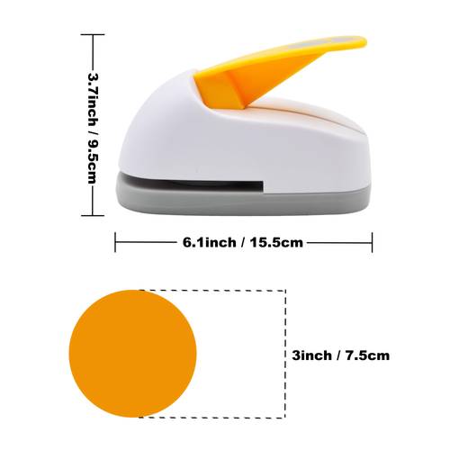 3 inch circle punch crafts lever punch handmade paper puncher
