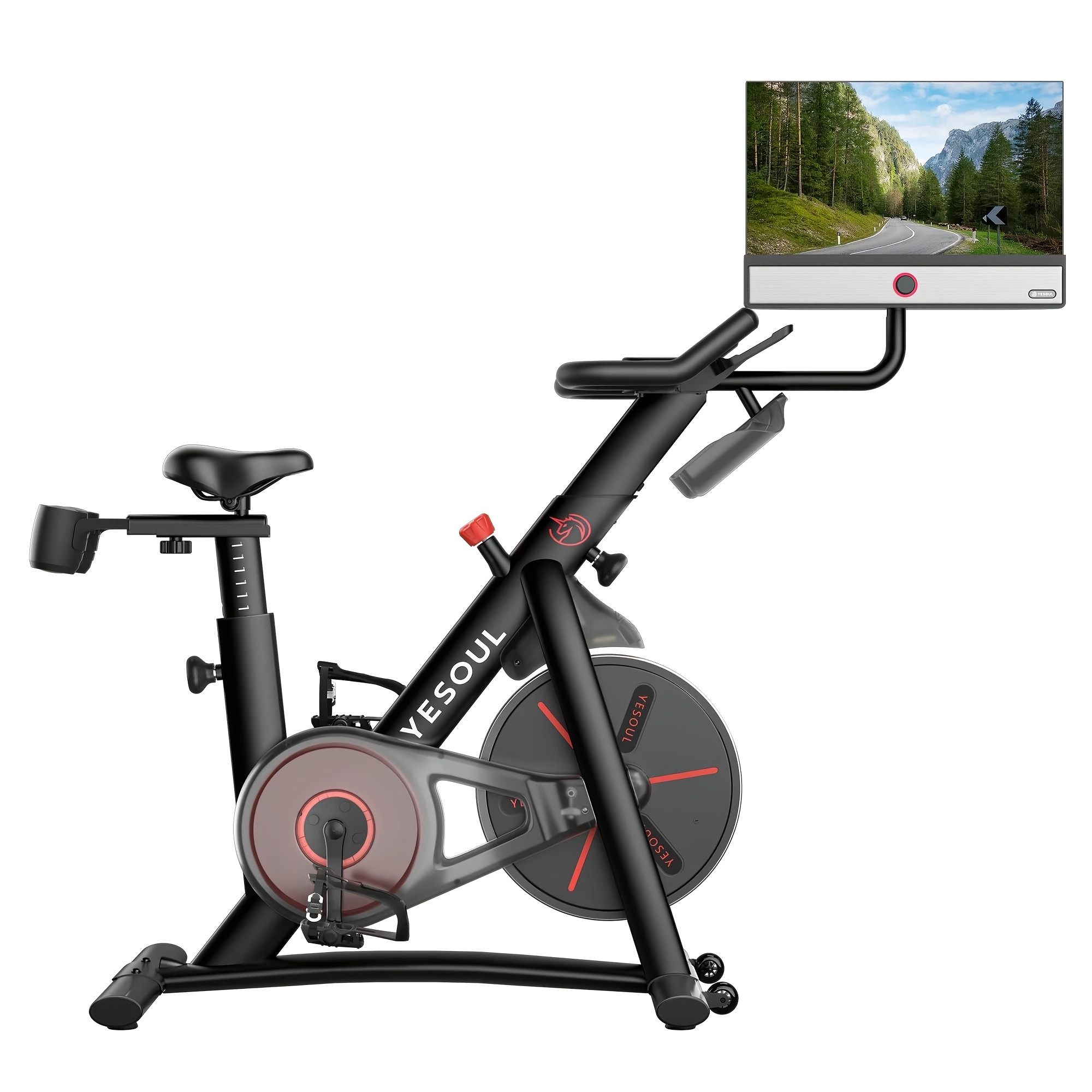 exercise bike g1  (bike with screen) smart exercise bike with 21.5 hd screen,   indoor cycling bike for home gym fitness equipment trainer four-speaker surround sound Product details 1