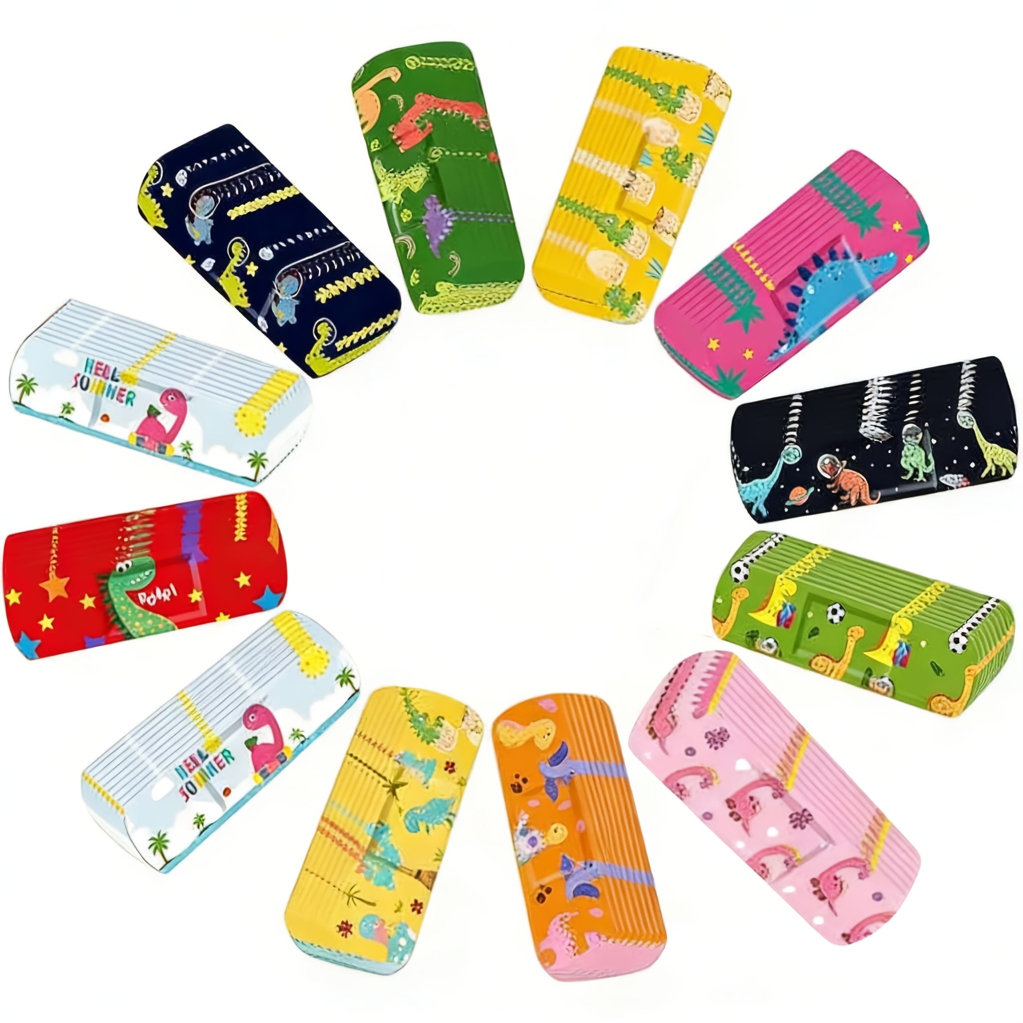 15/30pcs Cute Cartoon PE Elastic Bandages with Vibrant Animal Designs