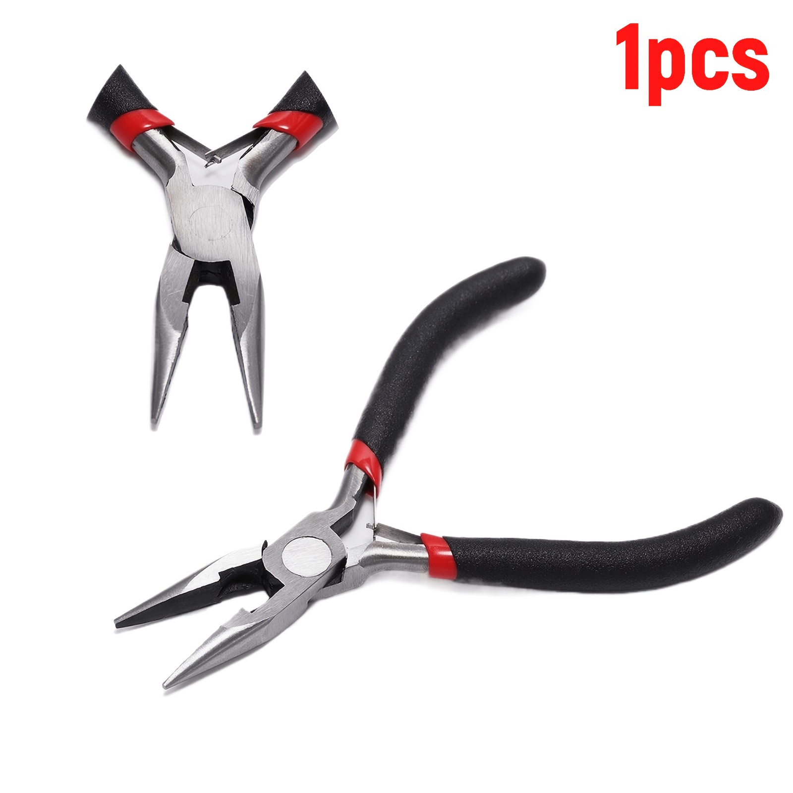 TEMU 1pc Multifunctional Jewelry Pliers Manual Pointed- Pliers Pliers Mini Pointed- Pliers For Making, Bracelets And Necklaces