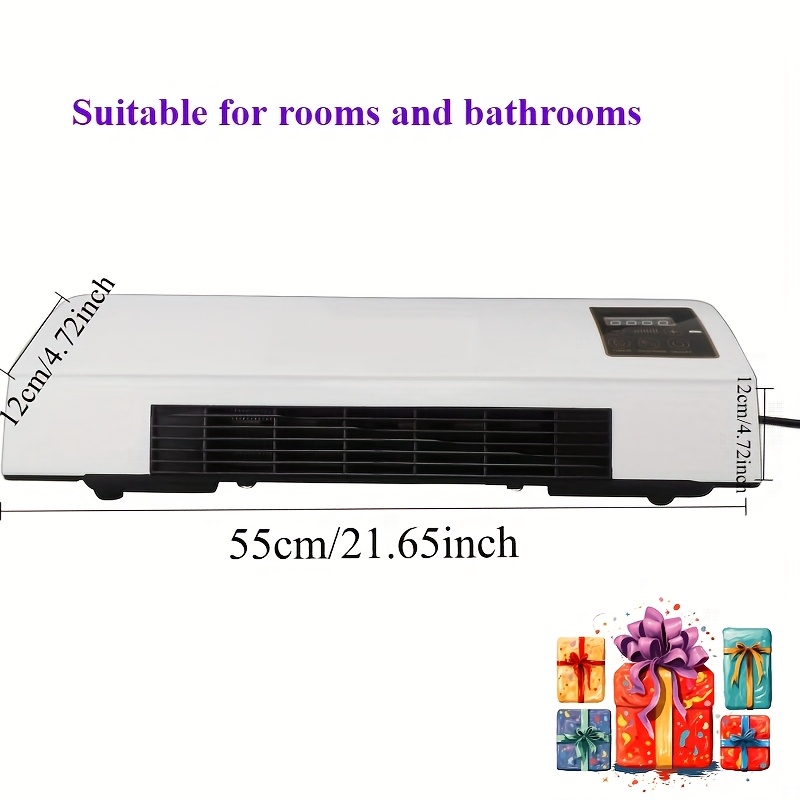 TEMU Mini Air Conditioners Installed On The Wall In The Bedroom And Living Room, Providing A During The Summer.