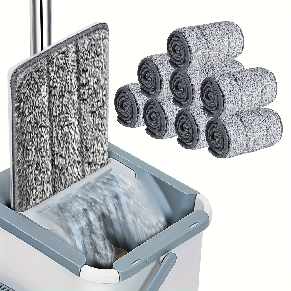 

5pcs Ultra-absorbent Microfiber Mop Pads - Washable & Reusable, Wet Or Dry Cleaning, Ideal For