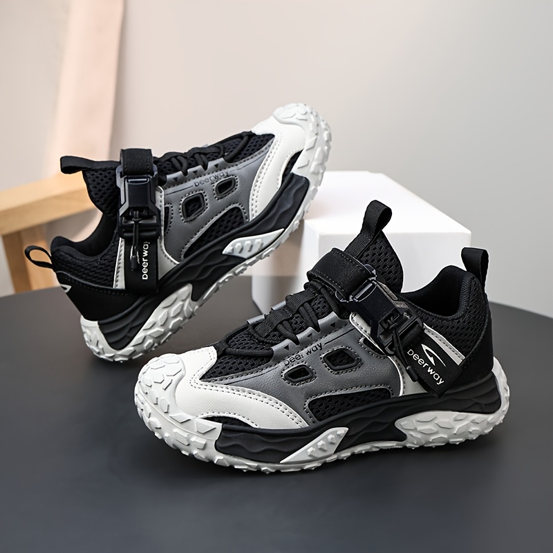 Boys' Lightweight Breathable Mesh Outdoor Sports Running Shoes