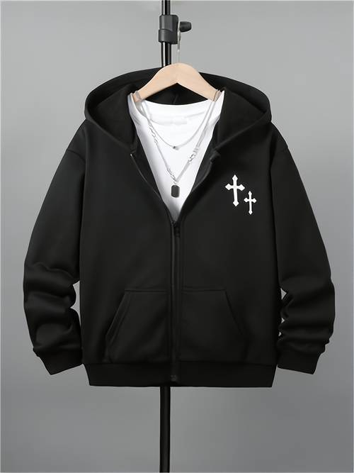boys casual long sleeve hooded sweatshirt loose fit graphic print pullover machine washable autumn winter warm hoodie for teen boys sweater hoodie seasonal clothing streetwear style comfortable fabric pullover teens