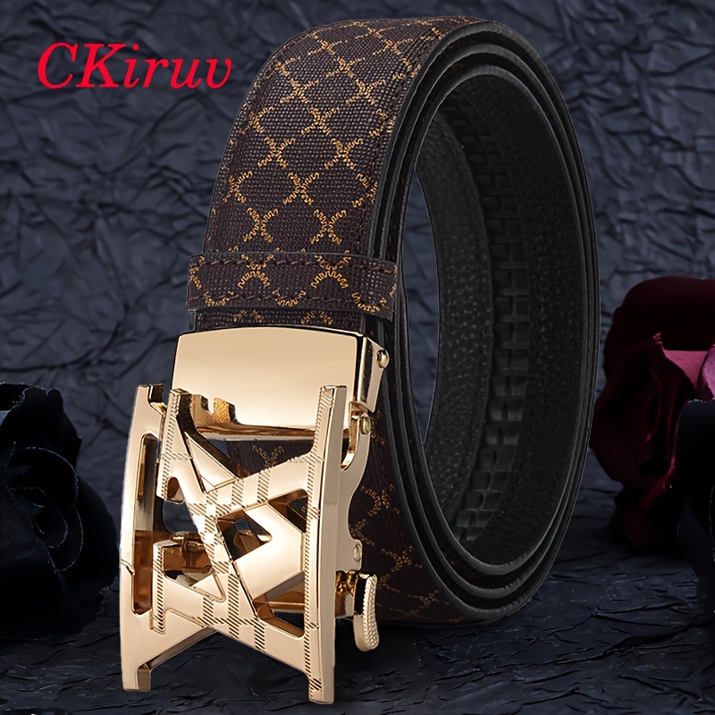 unisex classic vk letter fashion belt easy elegant automatic  display picture 3