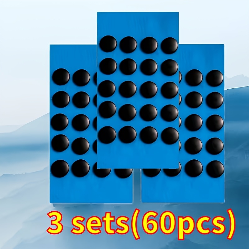 TEMU 3 Sets (60pcs) Ptfe Small Dot Universal Mouse Pad Stickers Bottom Stickers Mouse Gaming Stickers Applicable For , Wireless Wired Mouse Universal