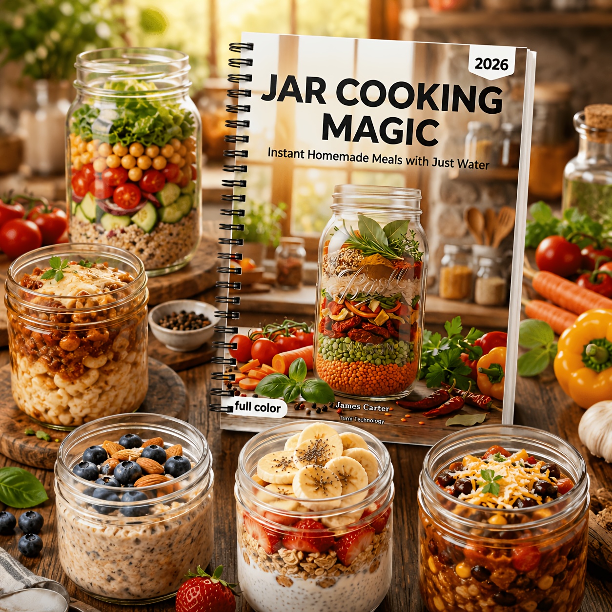TEMU The Complete Just-add-water Recipe Book 80+ Easy Homemade Jar Meals For Pantry Prep, Camping, Road Trips, Emergency Food Storage, Work Lunches,
