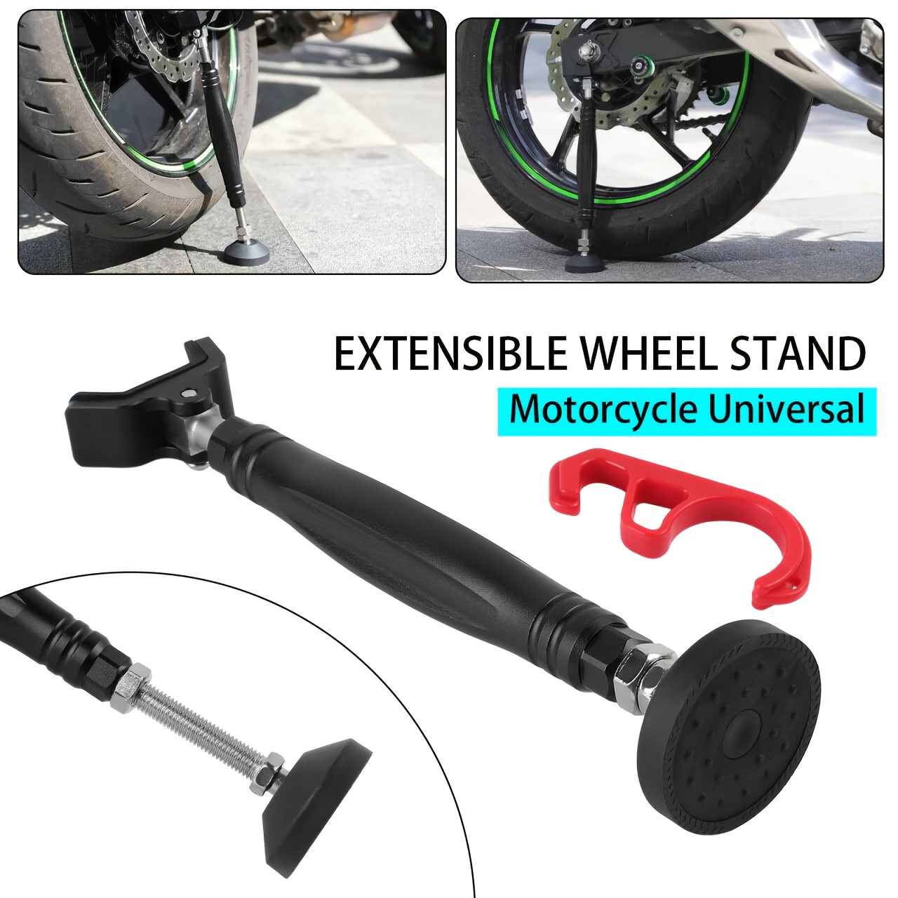 universal motorcycle cnc support wheel chain cleaning stand frame balancer lift with brake lock hook for   yamaha kawasaki for suzuki for honda motorcross, bike maintenance tool,   design, highstrength material, bike repair tool, offroad bikers, offroad biking, sturdy construction, reinforced build, bike stand,   0