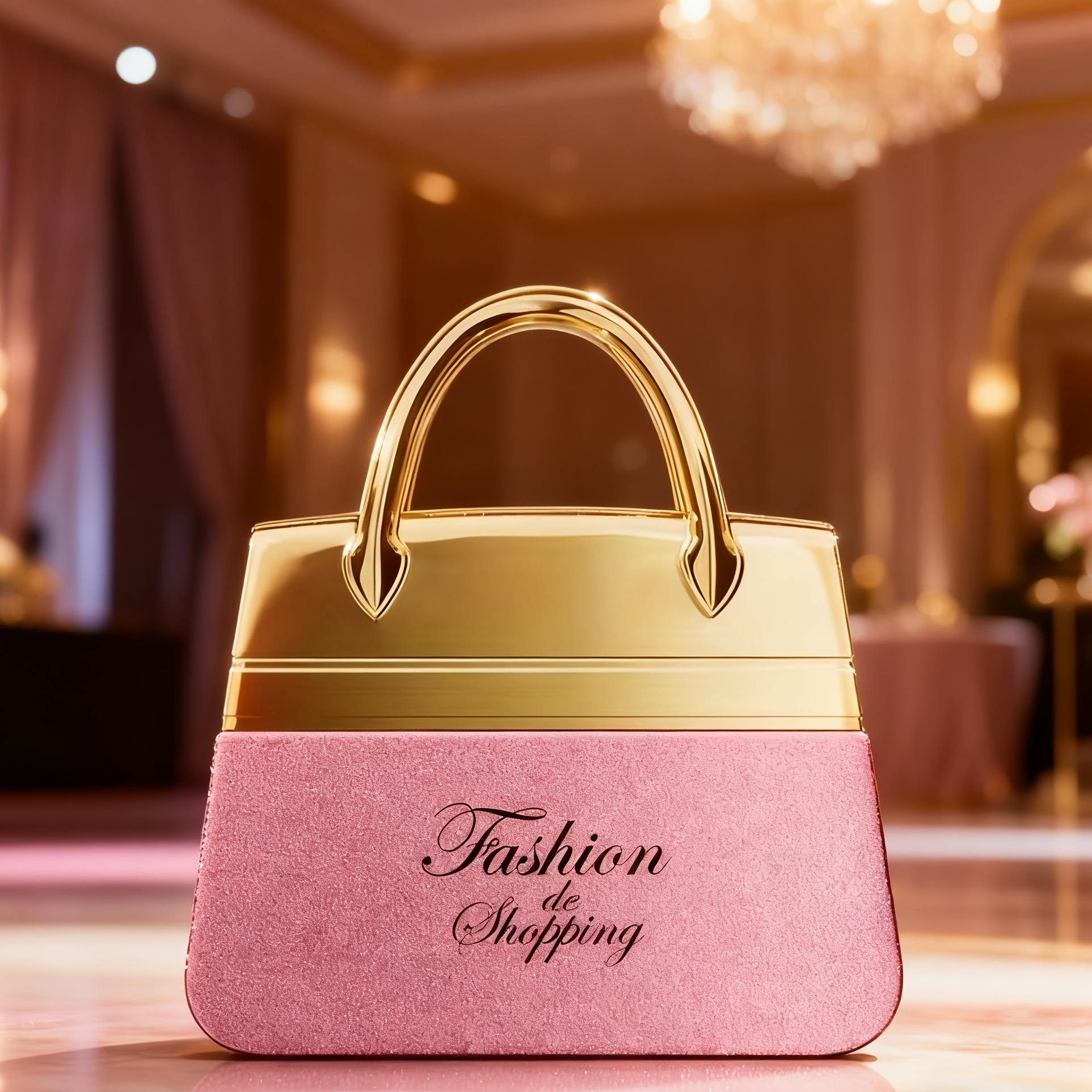 Image of Pink Handbag Shaped Perfume 50ml, Overflowing With Floral And Fruity Fragrance, Long-lasting Floral Fragrance, Exudes Elegant Feminine Charm, A Great Gift For Women On Occasions
