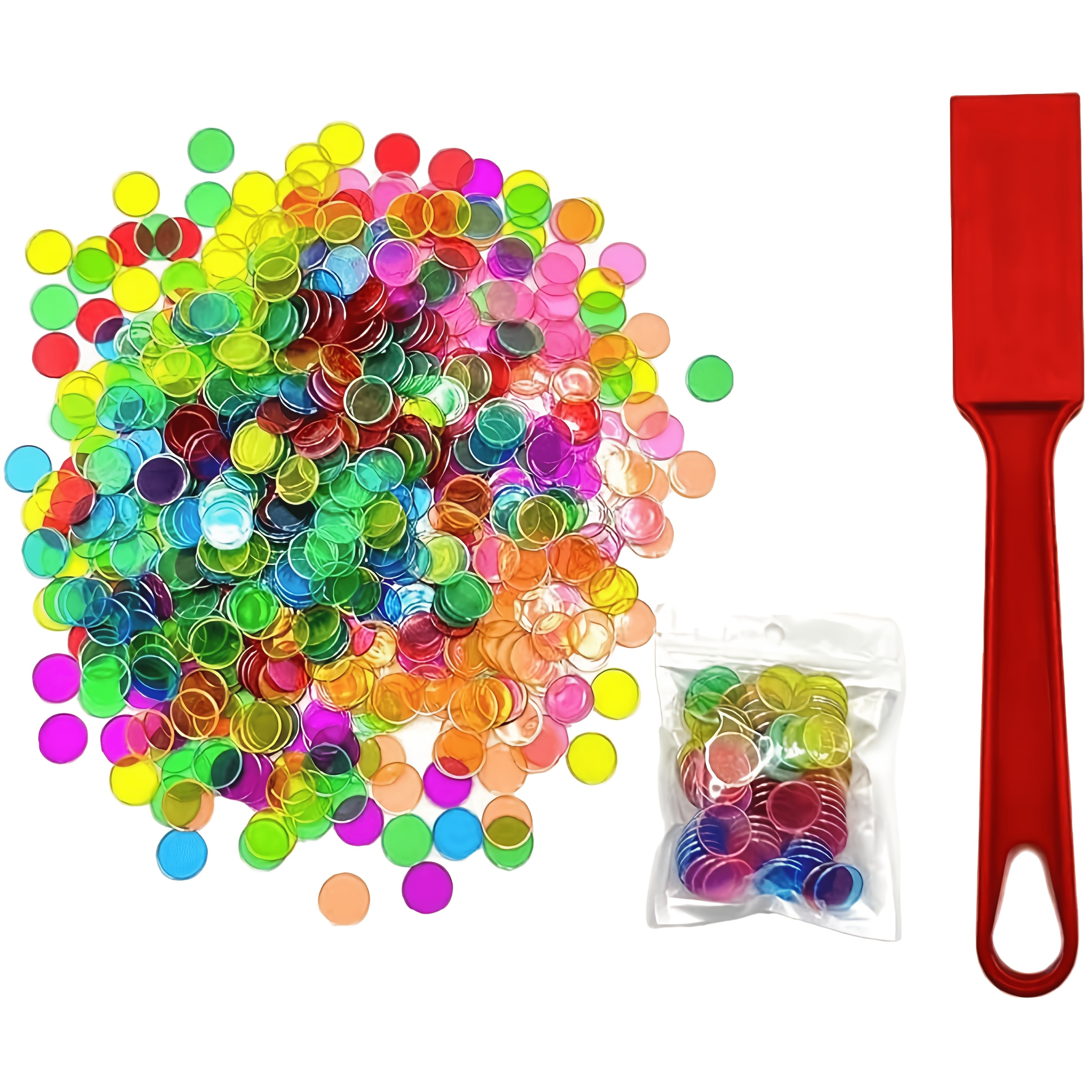TEMU 200 disques de bingo à bord métallique et 1 tampon de bingo rouge | pour jeux d'équipe | réunions de famille | salle de bingo | jeux amusants |