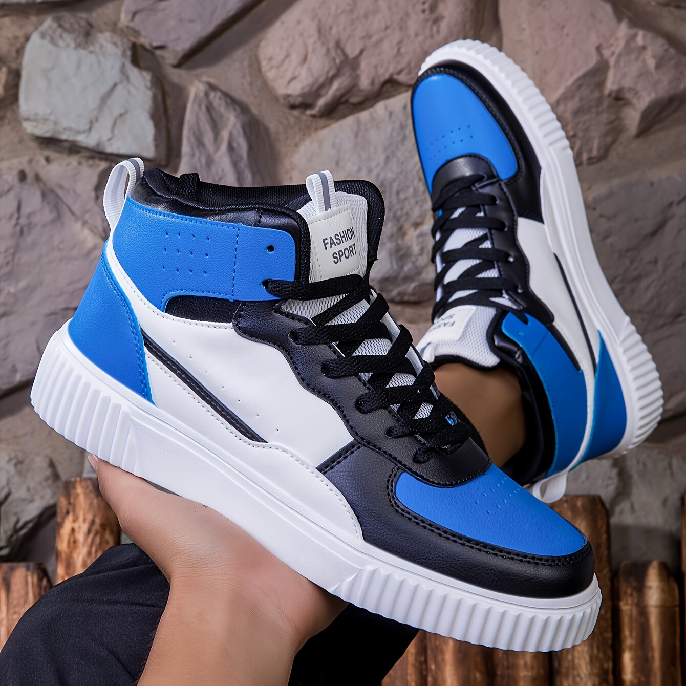 Men'S High-Top Sneakers That Are Comfortable, Breathable, And Stylish for Students, Perfect for Outdoor Leisure And Sports Activities