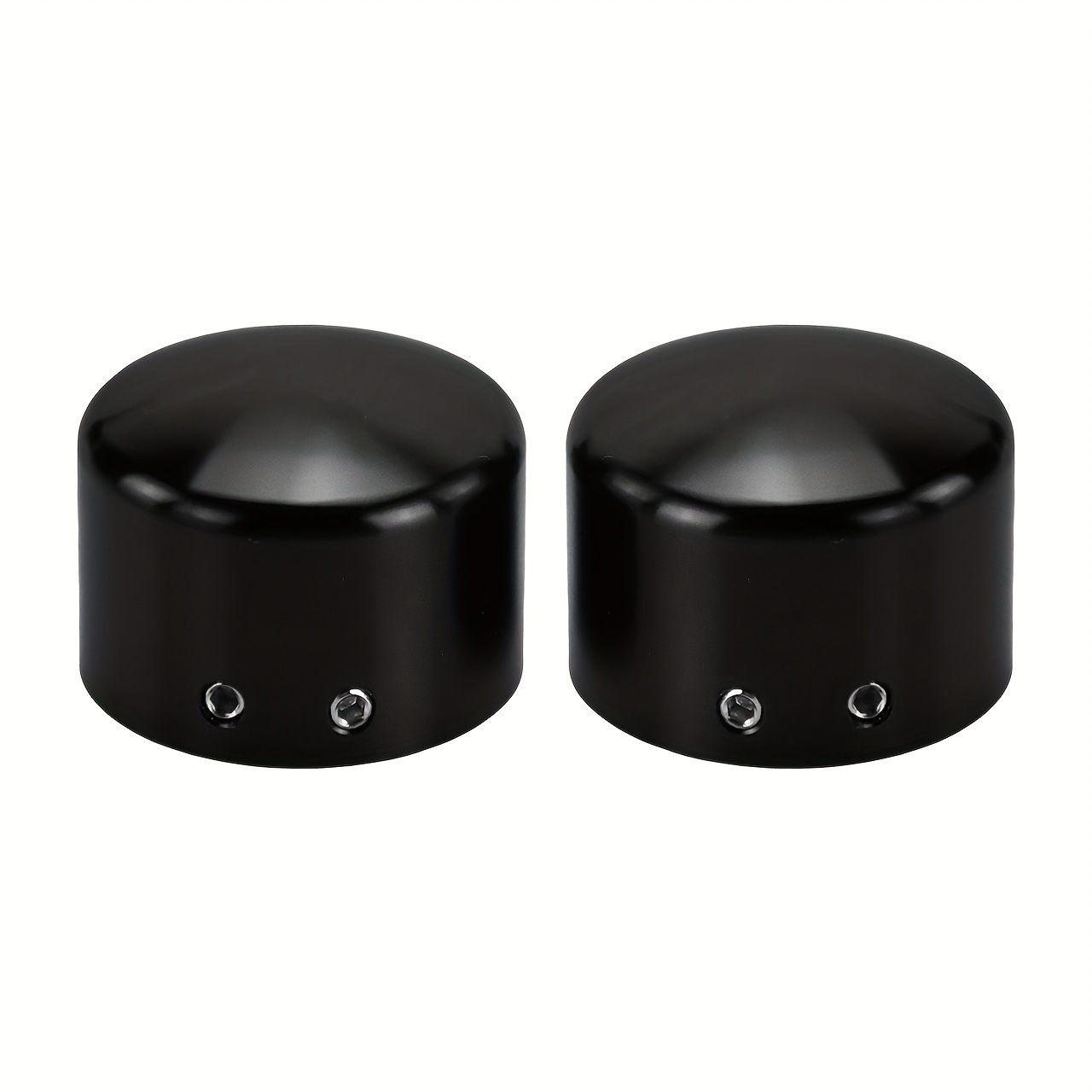 TEMU 2pcs Motorcycle Front Axle Nut Cover Bolt Black For For Touring For For For For