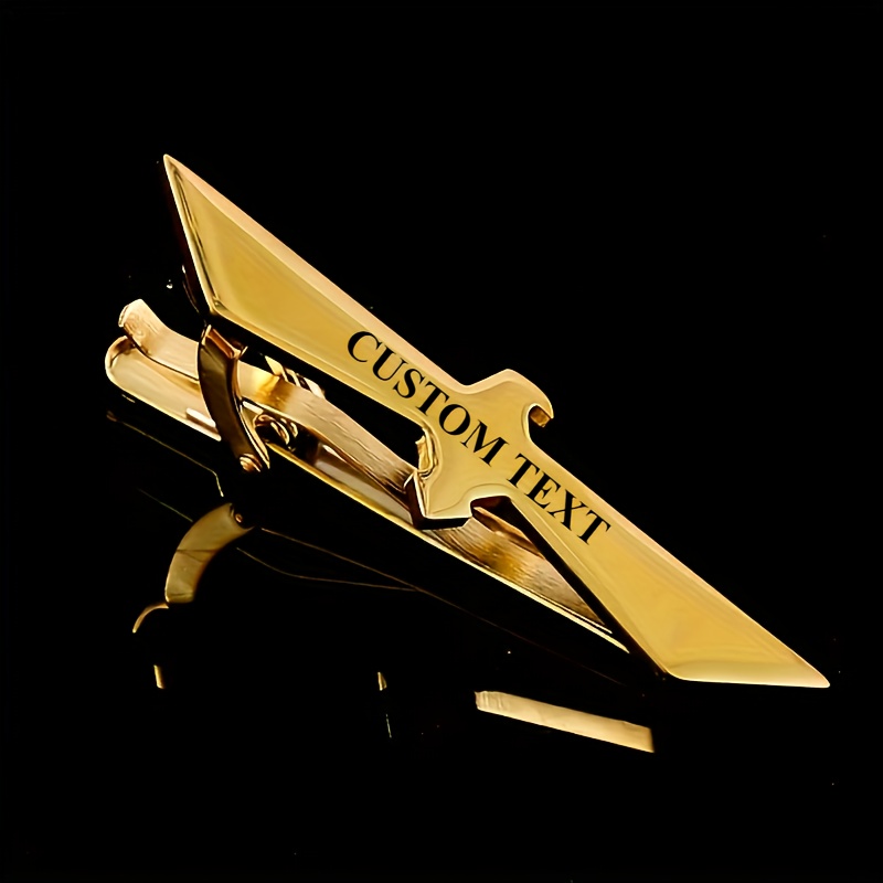 TEMU Customized Men's Fashion Golden Bird-shaped Tie Clip, A Geometric And Versatile Accessory In The Trend Of Fashion.