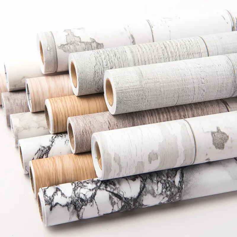 Carta Adesiva Effetto Legno Per Mobili - Pellicola Autoadesiva Impermeabile 40cm X 2m - Foto 2