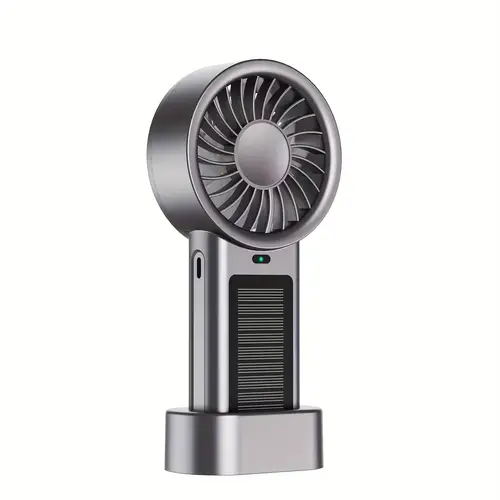 solar handheld high speed fan outdoor 1200mah ultra long