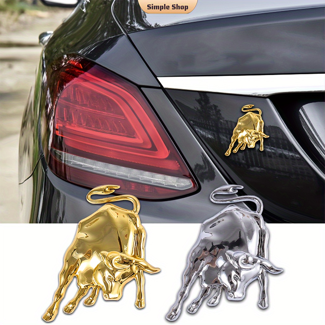 

2- Metal Car , Universal Vehicle Decal, Accessories, Metal , Car Decor