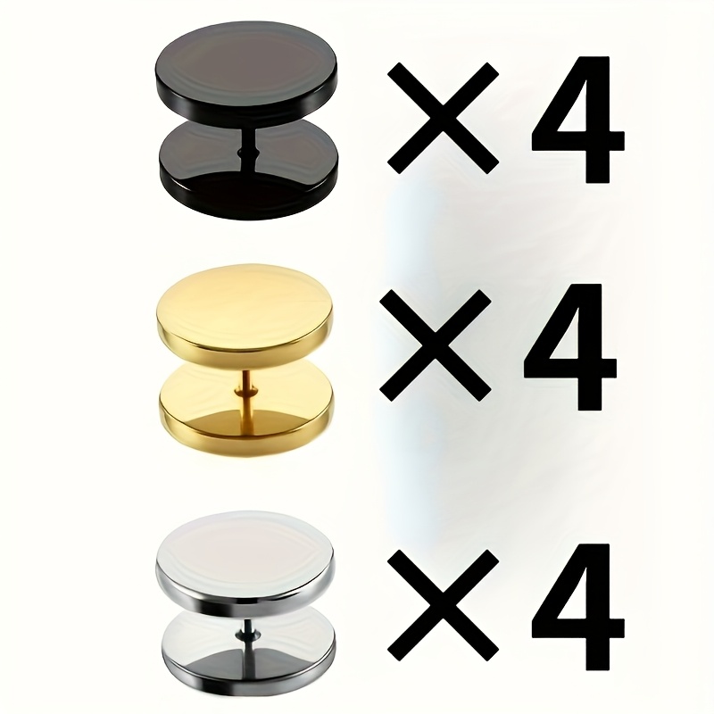 TEMU Juego de 3/6/12 piezas, estilo colores, botones en y versátiles - Botones antideslizantes, diseño desmontable sin costuras, perfectos para