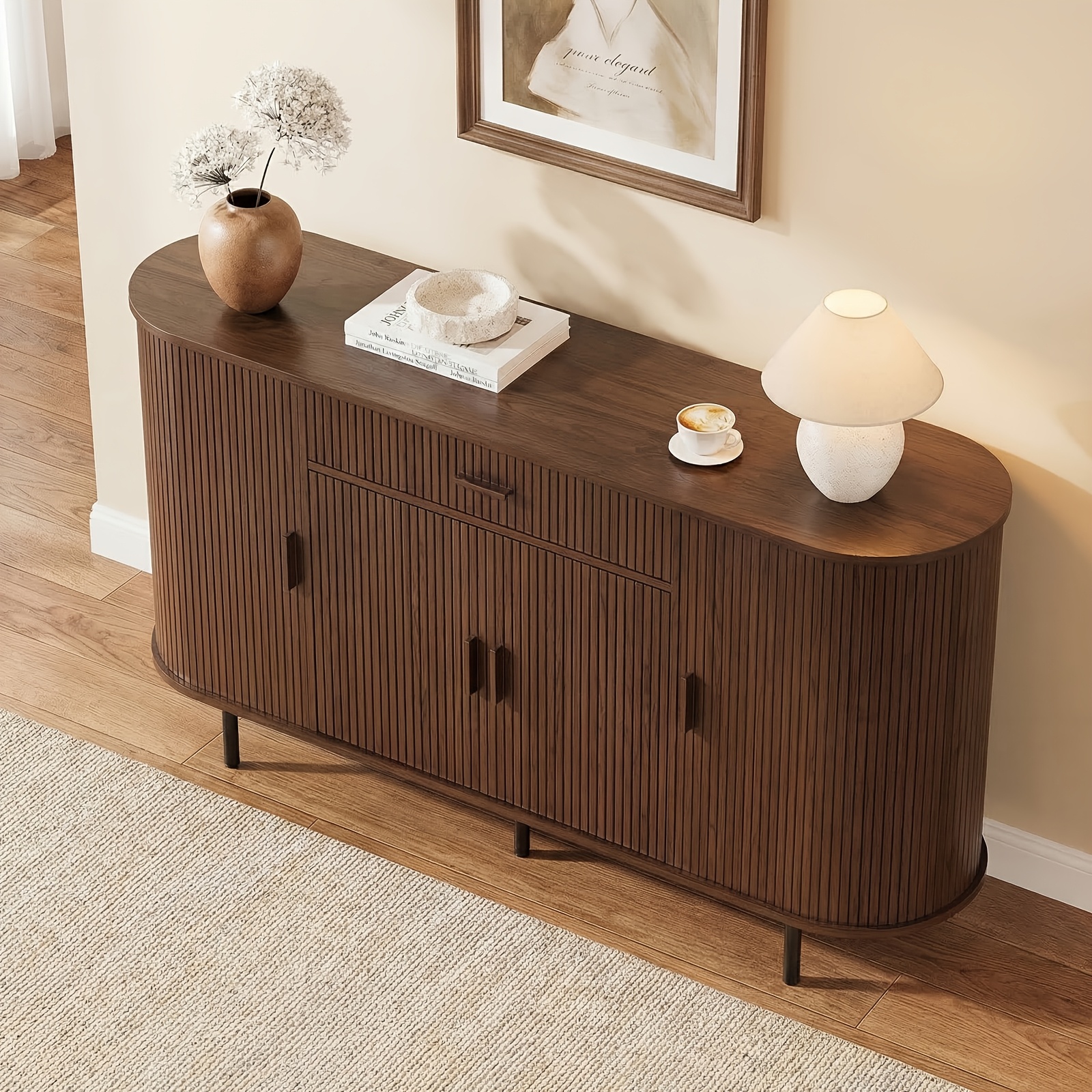 63-Inch Sliding Door Sideboard