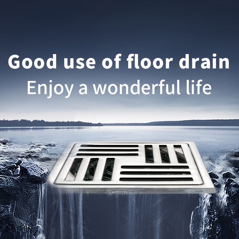 

Stainless Steel Floor Drain Cover, Thickened Insect & Odor Proof, Bathroom Toilet Kitchen Drainage Accessory, & Easy To Clean