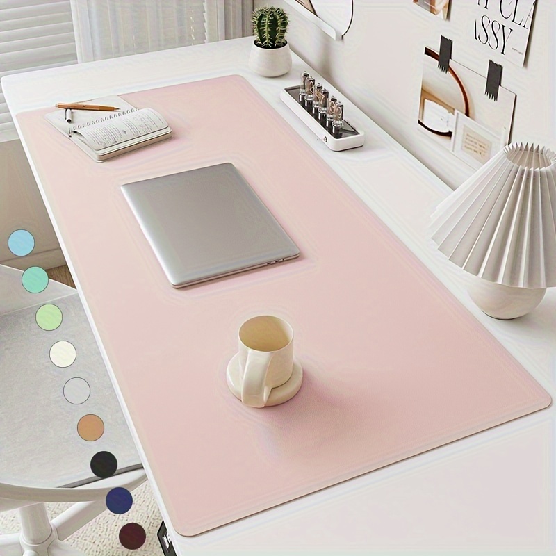 

Pu Leather Mouse Pad, Office Desk Mat, Pure Color Simple Computer Pad, Keyboard Pad, Table Mat, Non-slip Waterproof Stain-resistant Large/medium/small Non-slip Study Desk Mat