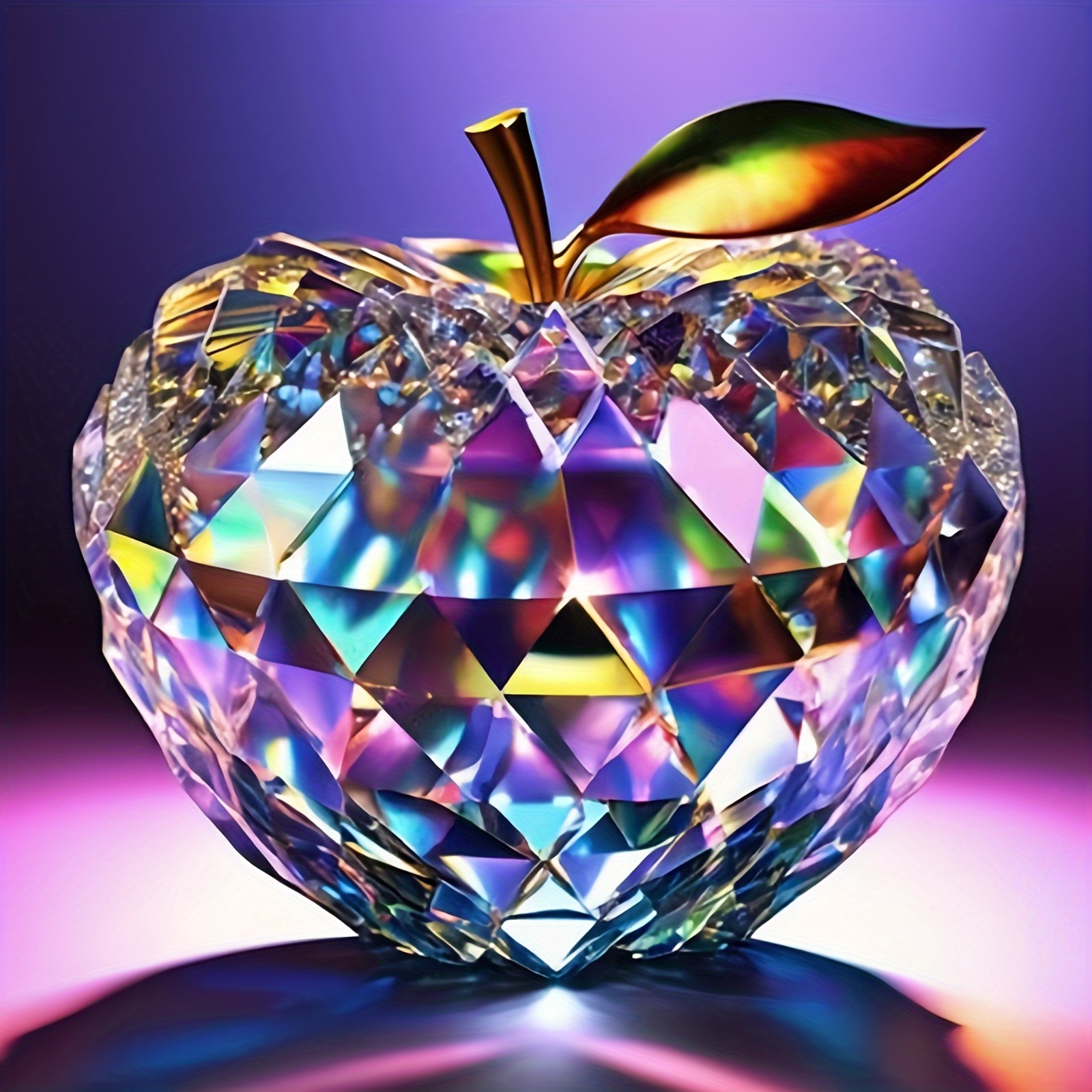 

Fruit-themed 5d Diy Diamond Painting Kit For Adults - Round Acrylic Diamonds 'the Apple' Art Set With Tools And Accessories For Home Wall Decor