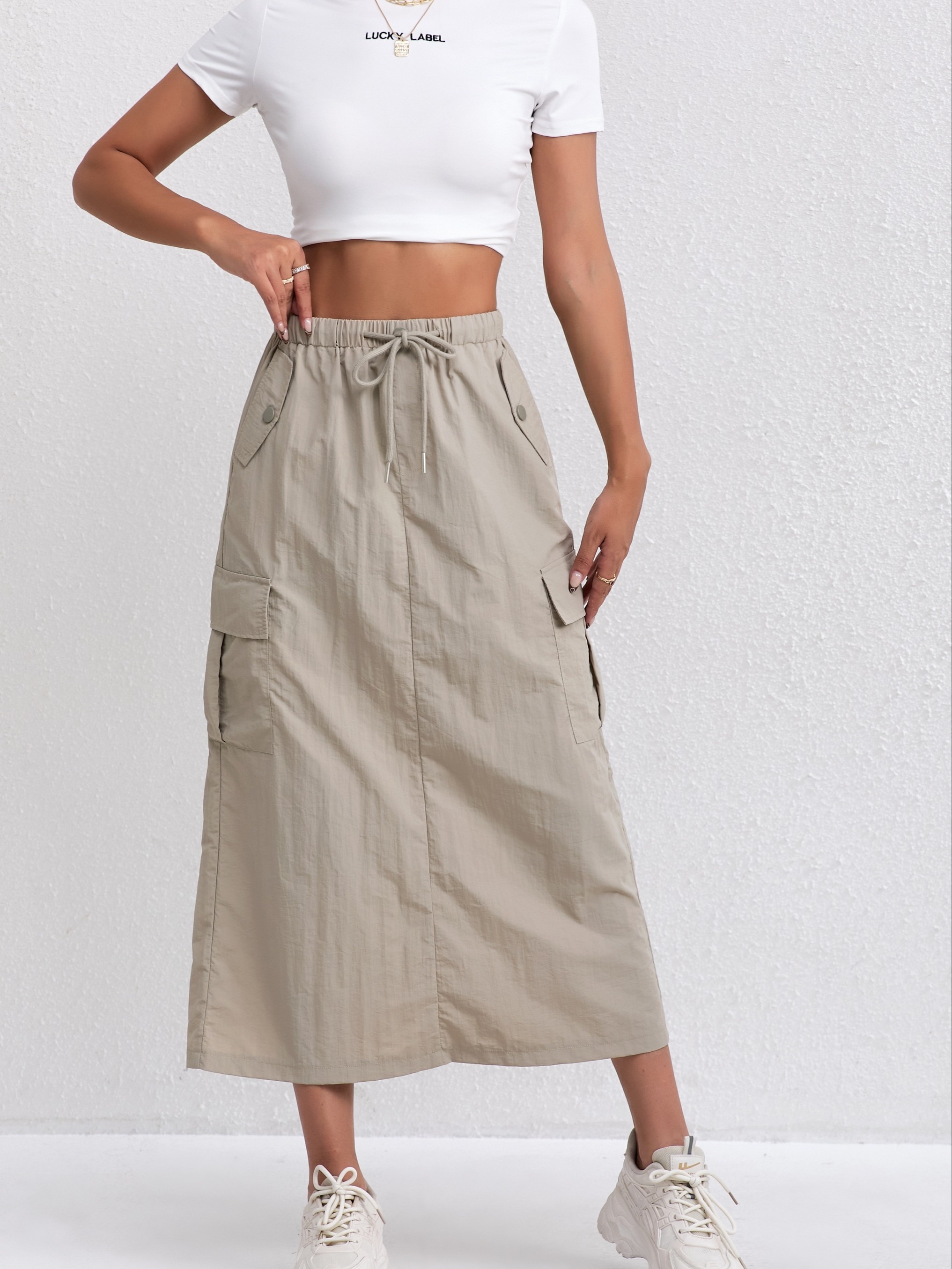 cargo skirts for women sold on Temu United States