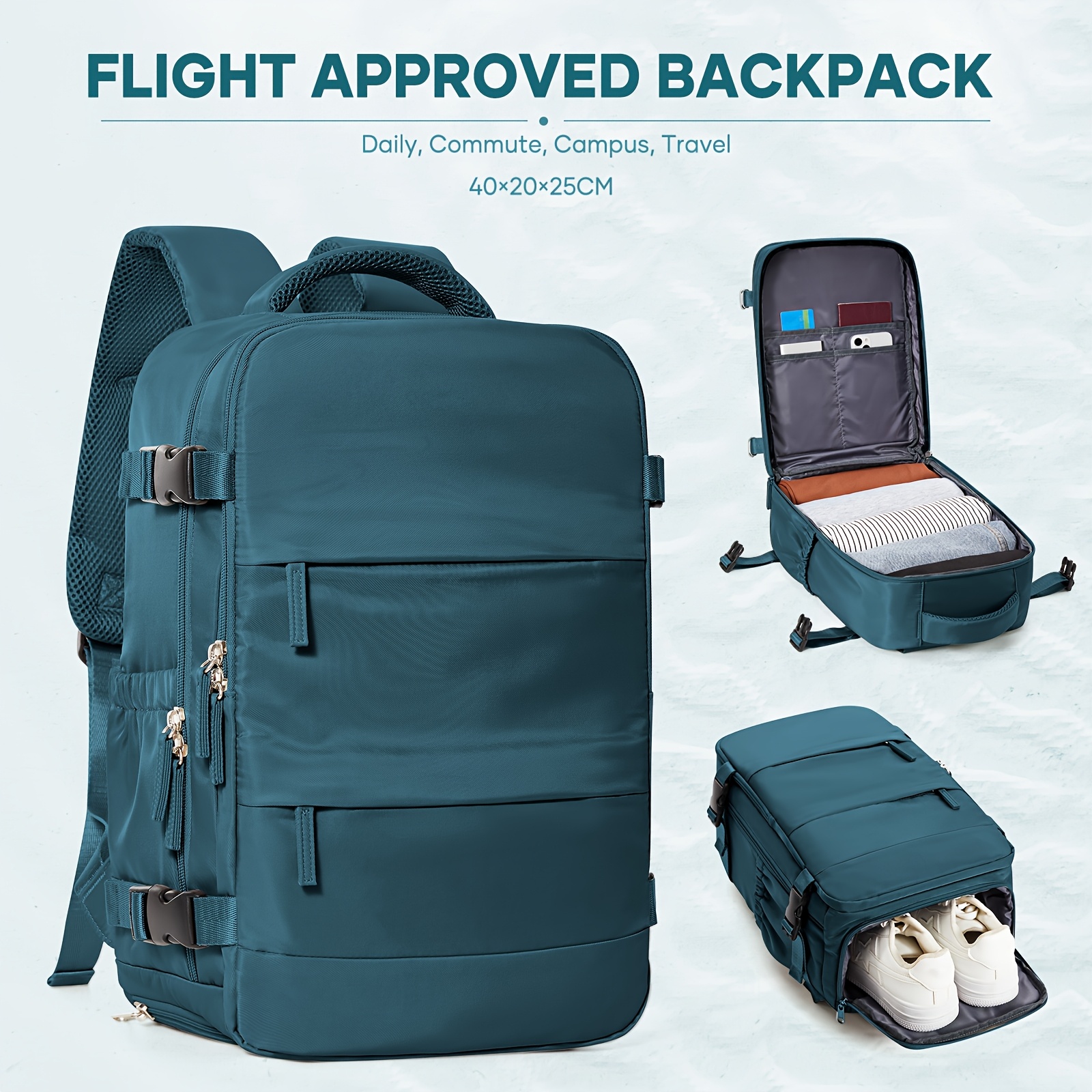 Underseat Luggage Good Travel Bag For Plane Cabin Bags Underseat 20L Small  Travel Hand Luggage Backpack, Carry-ons Bag For Airplanes Flight Bag,