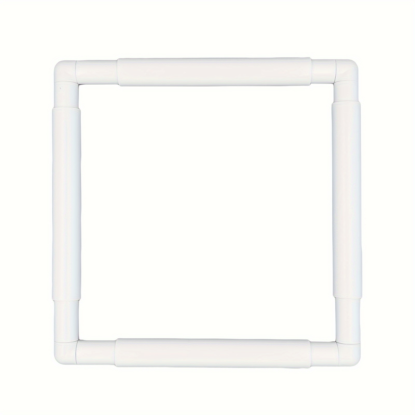 

Cadre à Broder Carré Polyvalent avec Clips - en Plastique Blanc pour Point de Croix DIY, Couture, Quilting & Artisanat - Disponible en Tailles ", 11x17", 17x17