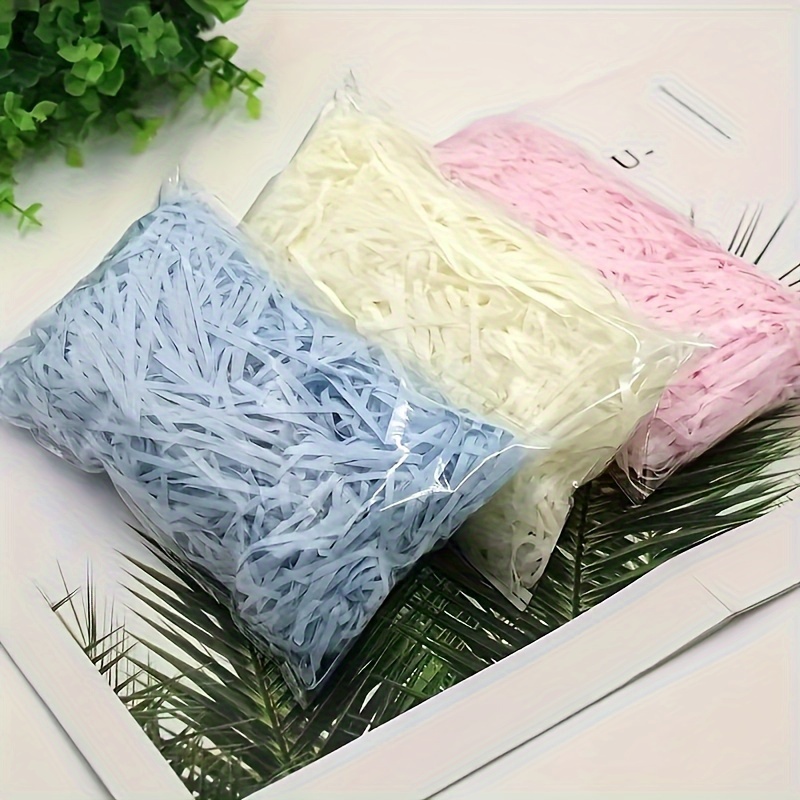 200g Pack Rainbow Paper Shredded Filler - Recycled Decorative Nylon Yarn for Gift Baskets, Box Stuffing, Crafts & Party Supplies, Mixed Colors, Durable & Versatile, Craft Supplies, Vibrant Colors, Craft Enthusiasts
