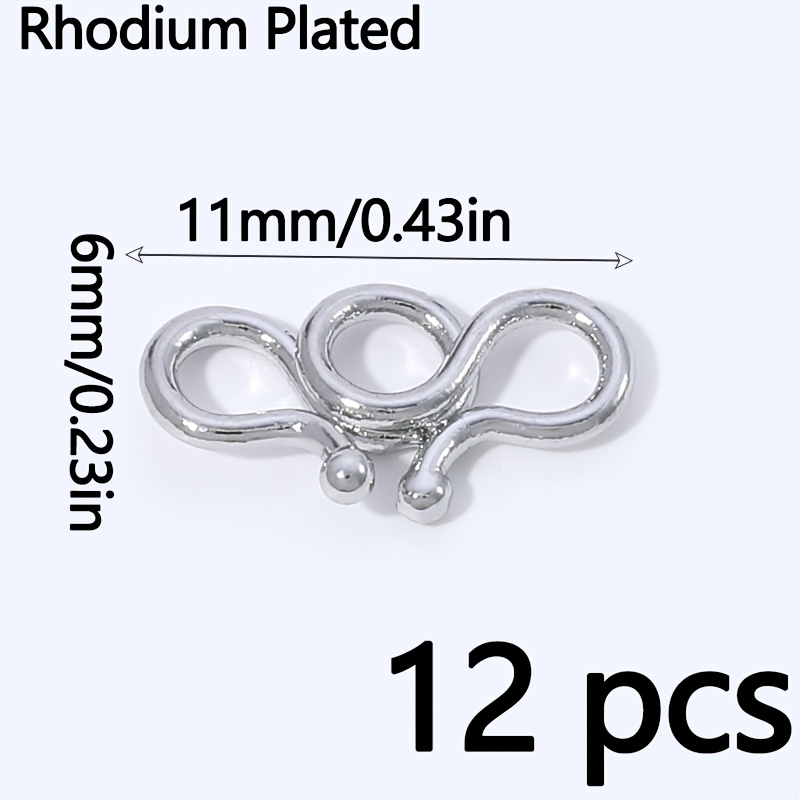 TEMU 12pcs Connecteurs fermoirs de W en laiton plaqué or pour bijoux, connecteurs pour la fabrication de bracelets, accessoires de fabrication de