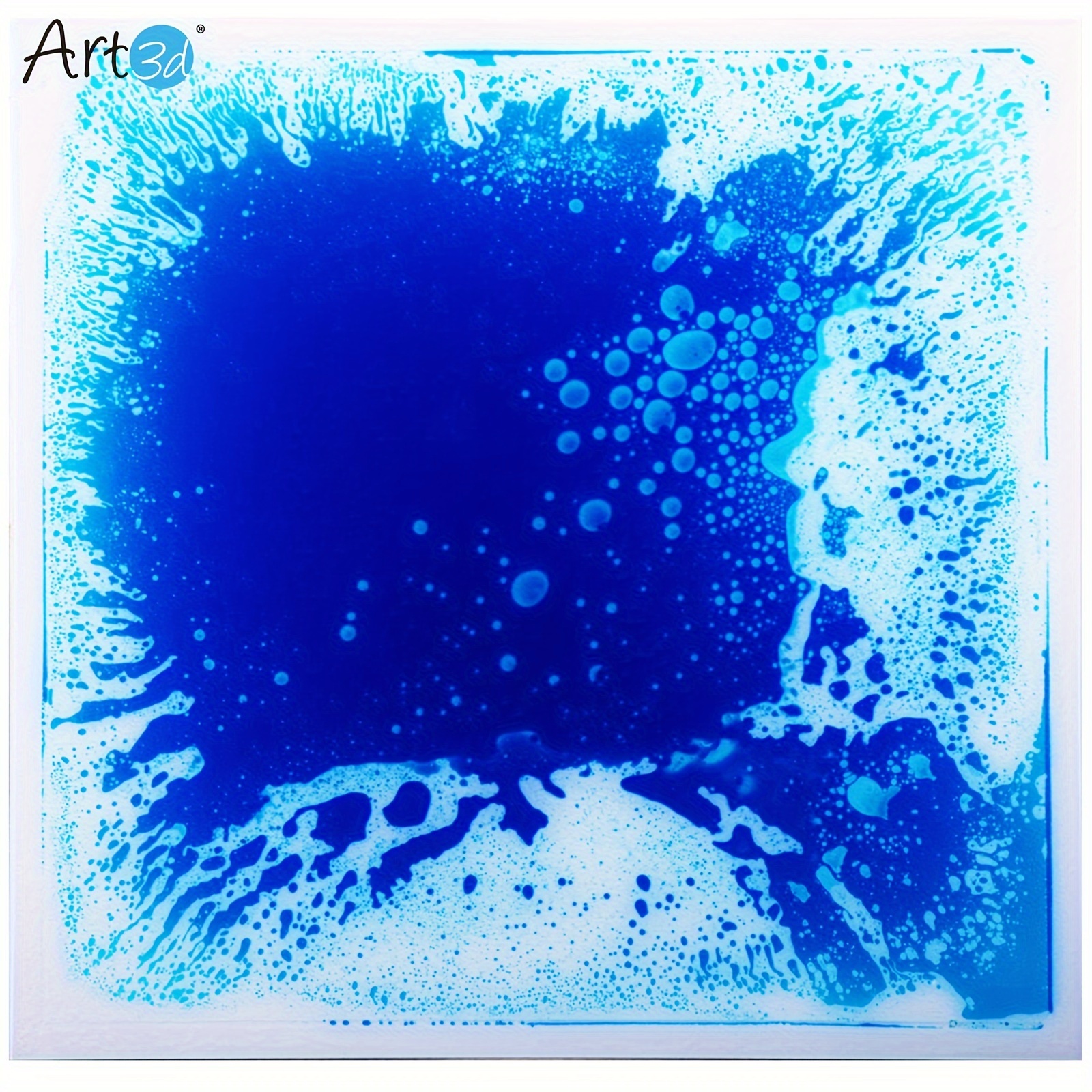 

Art3d 1-pack Liquid Dance Floor Decor Tile, 11.8" X 11.8" Blue
