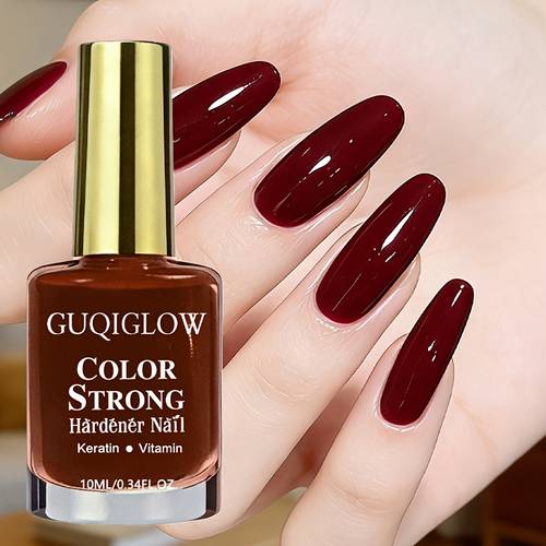 burgundy red nail polish high gloss dries without a curing lamp perfect for daily wear and parties achieves a when alone and layered for versatile styles an essential for professional