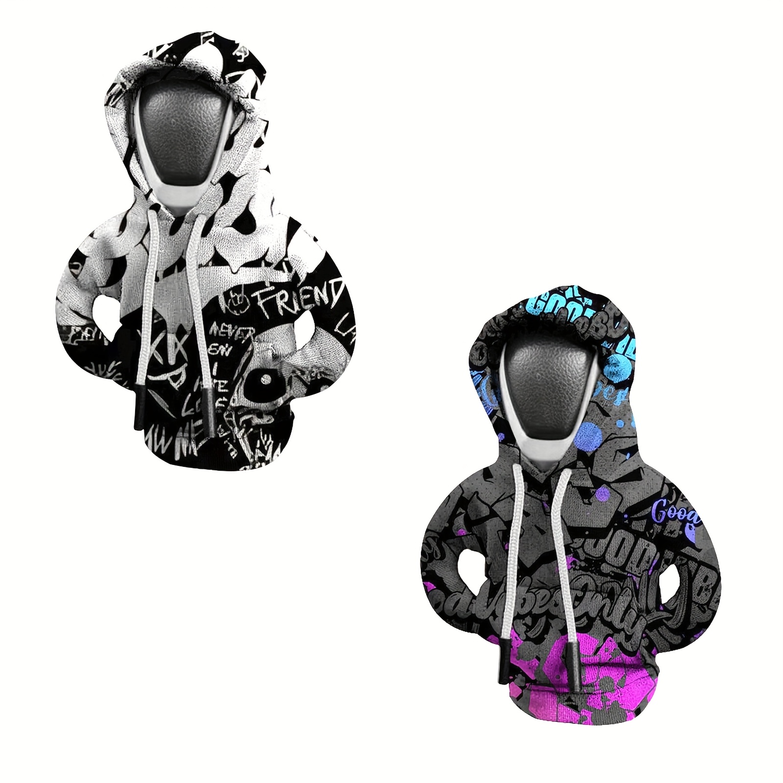 Temu – TEMU Gear Shift Hoodie, Gear Shift Knob Hoodie, Gear Shift Cover, Fun Graffiti-style Accessories, Decorations And Interiors