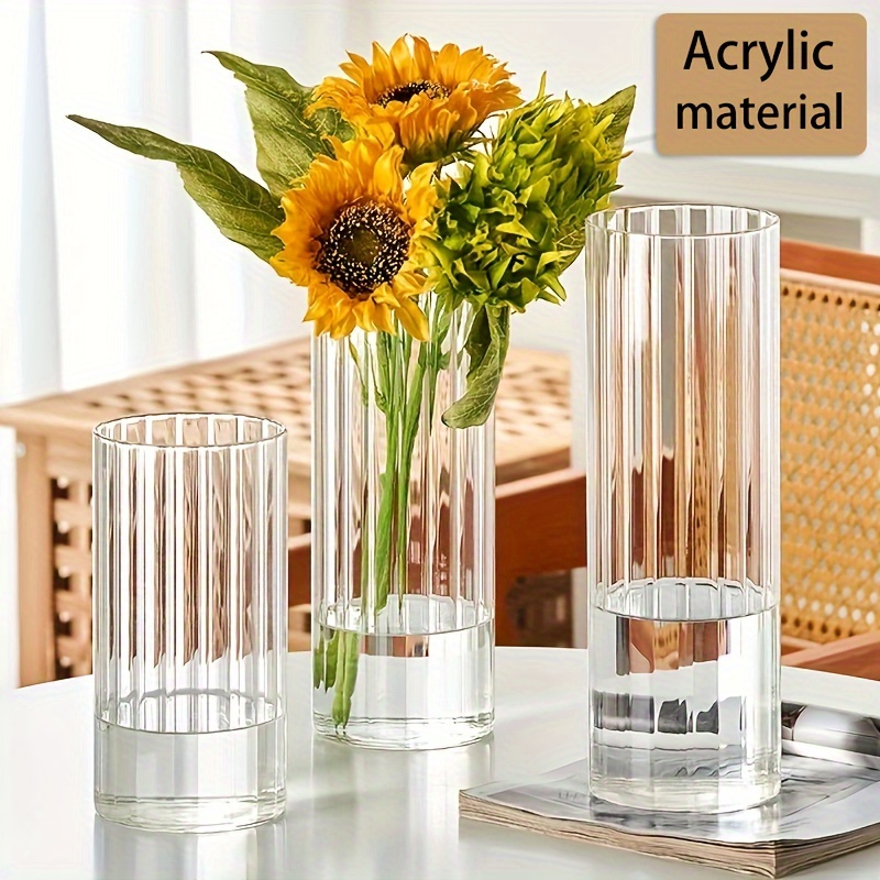 

Elegant Acrylic Vase For - , With For Home Decor