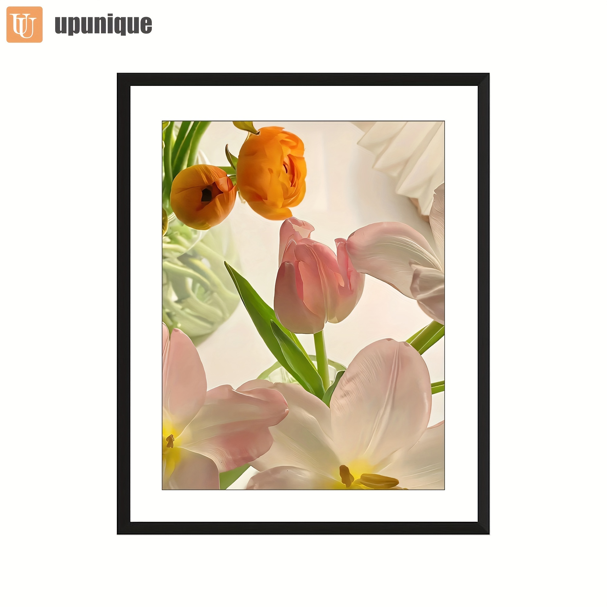 upunique   style picture frames pvc wall mount oblong frame for vertical display fits 16x20 photo ideal for home office living room decor versatile tabletop frame for holidays gifts 0