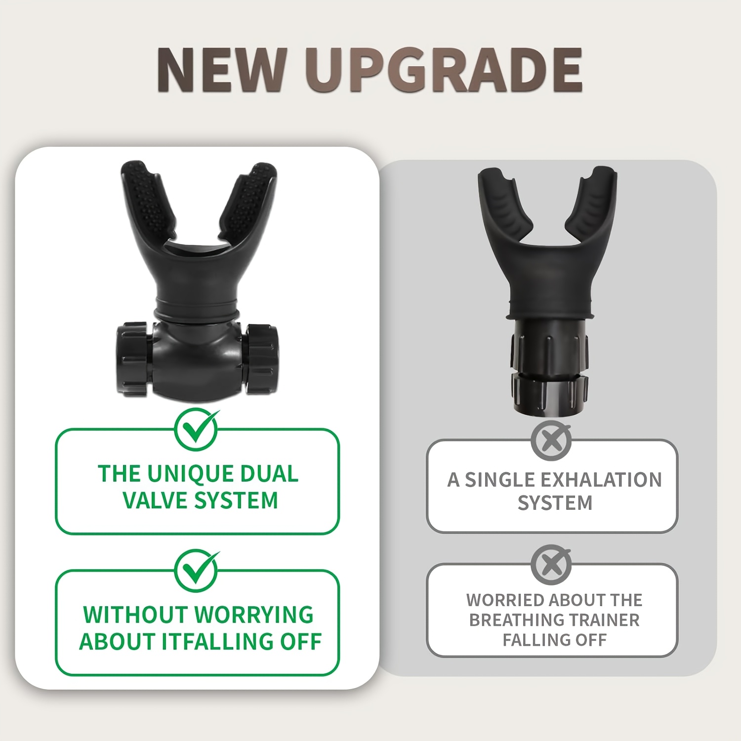 Set of 2 Enhanced Diaphragmatic Breathing Trainers, Adjustable for Lung Capacity And Resistance - Second Generation Equipment for Lung Exercises, Perfect for Fitness, Running, Cycling, Aerobics, And More. Compact And Easy to Carry