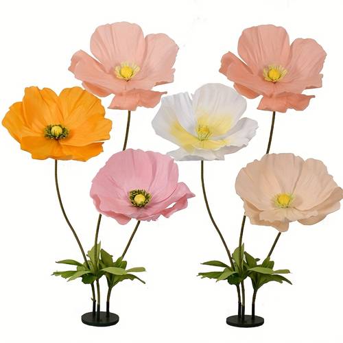 giant realistic wedding paper flower yu artificial for outdoor large petals flowers suitable for weddings exhibitions valentines parties no container included