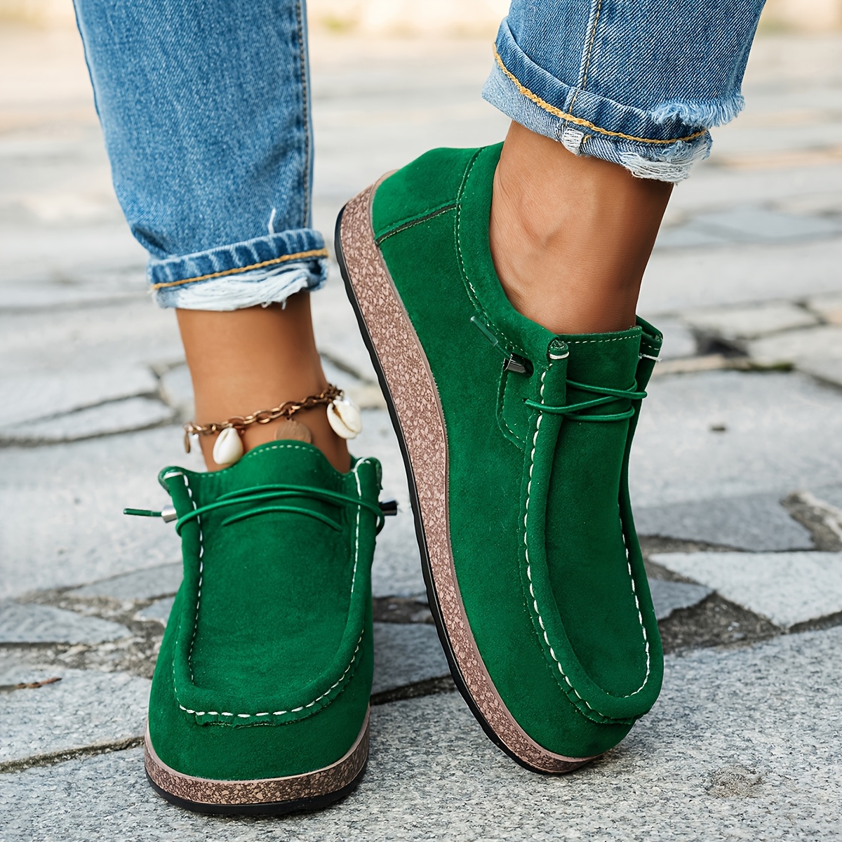 women s lightweight slip-on sneakers - slip-resistant rubber sole,   walking shoes  /black/gray/, cushioned insole & arch support - everyday casual shoes for women, ladies sneakers, round toe design, fabric upper Product details 3