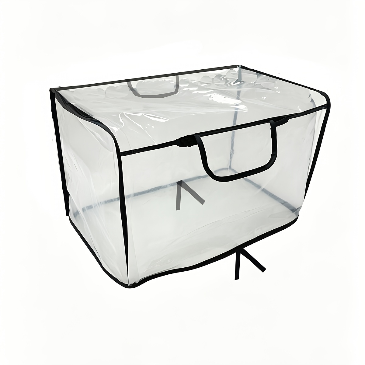 1pc Eva Transparent Rain Cover Suitable For Cats & Small Dogs, Zipper Cover For Carrier , Outdoor For Carrier Case (carrier Not Included)