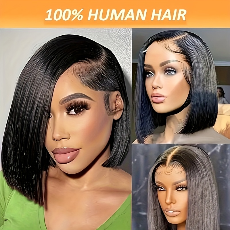 

Women's Valentine's Day Wig 180% Density Bob Wig 5x5 Hd Transparent Lace Front Wig Pre- Human Hair Brazilian Hair Ladies Women's Wig Clearance Promotion