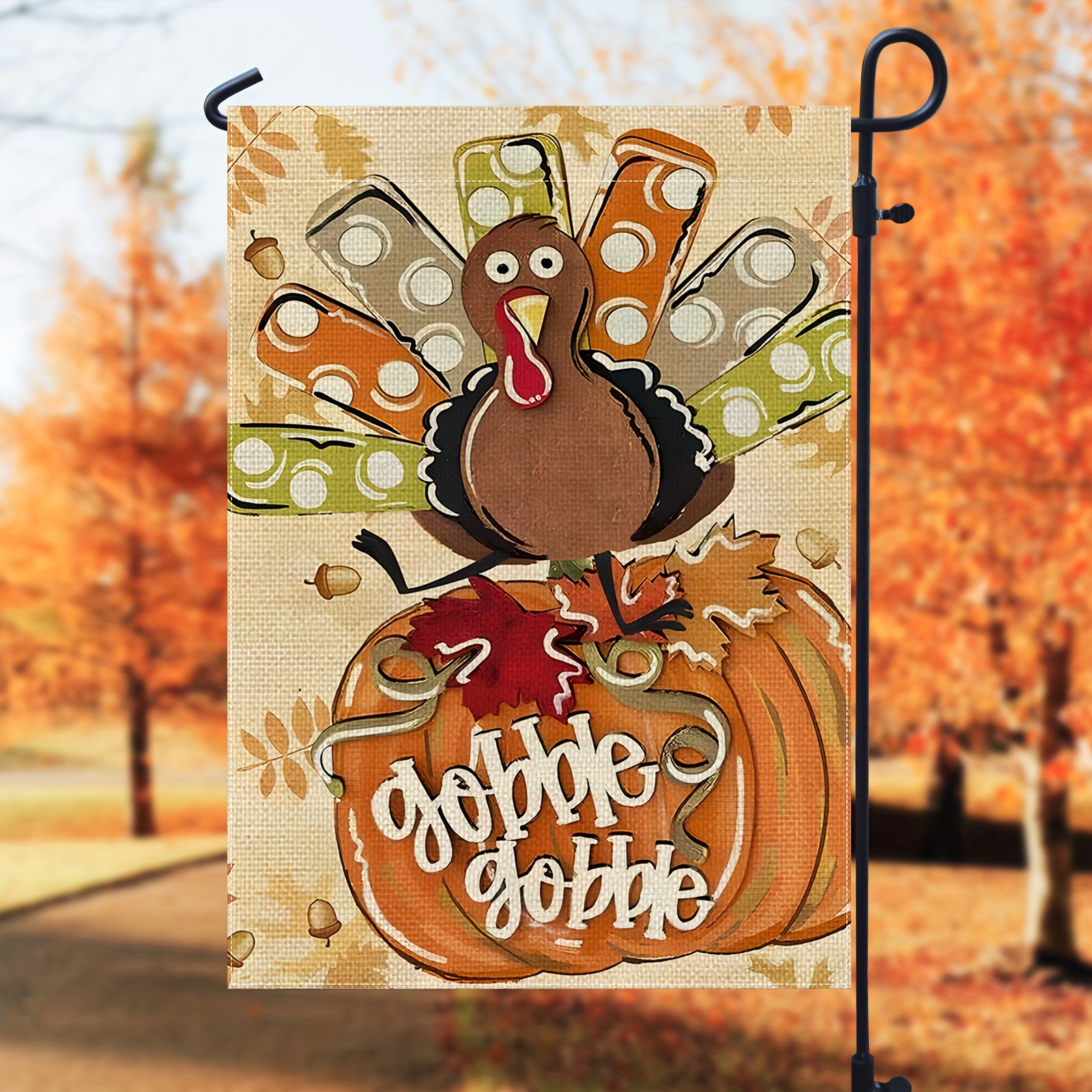 

Turkey & - Double-, Polyester, For Fall Decor, & , No Needed, Stand Not Included