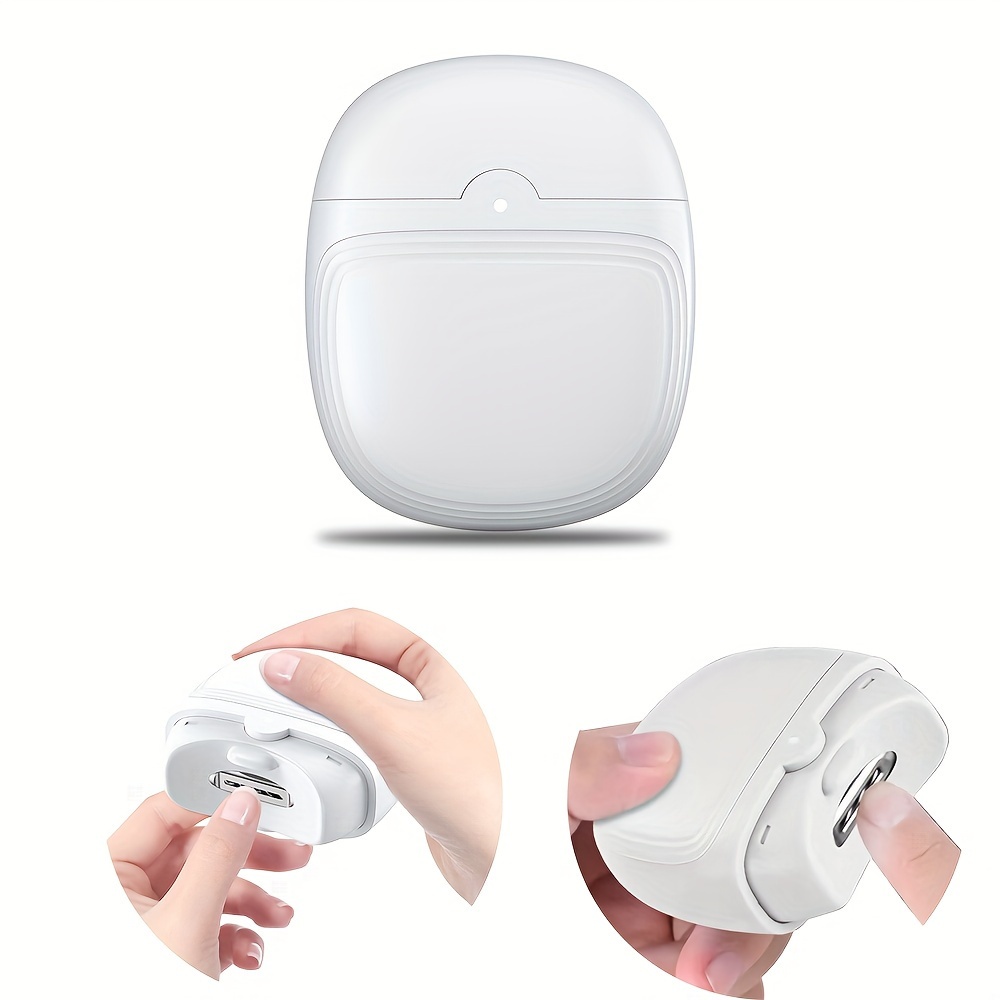 Elektrischer Nagelknipser Mit LED-Licht – USB-C Ladbar, 2 Geschwindigkeiten, Leise, Für Kinder, Senioren & Erwachsene