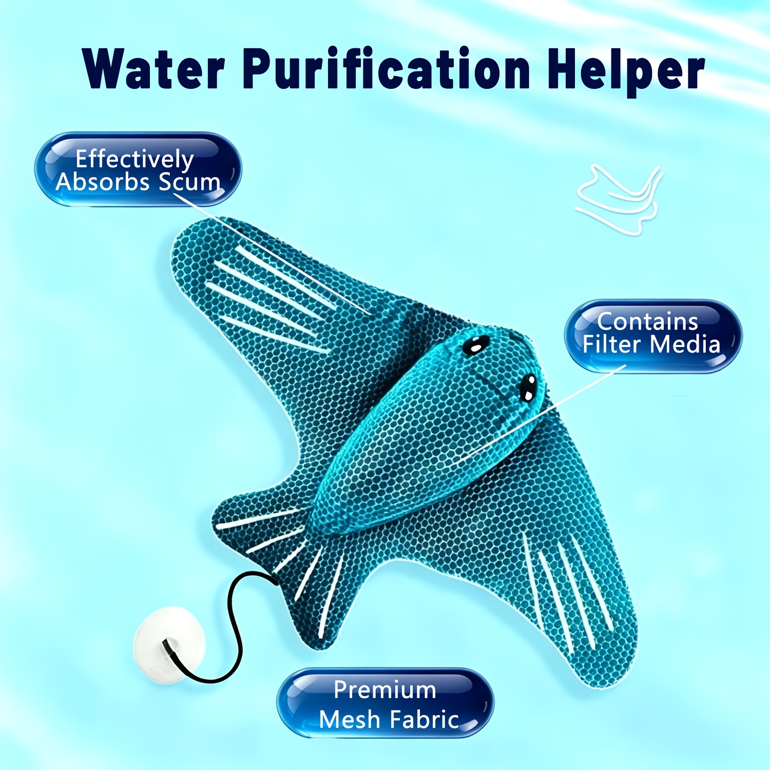 Image of New-hot Tub Oil Absorber, Reusable Oil Absorbing Sponge, Suitable For Hot Tubs, Spa, Adult Bathtub Floating Sponge Ball, Bathroom Cleaning Tool